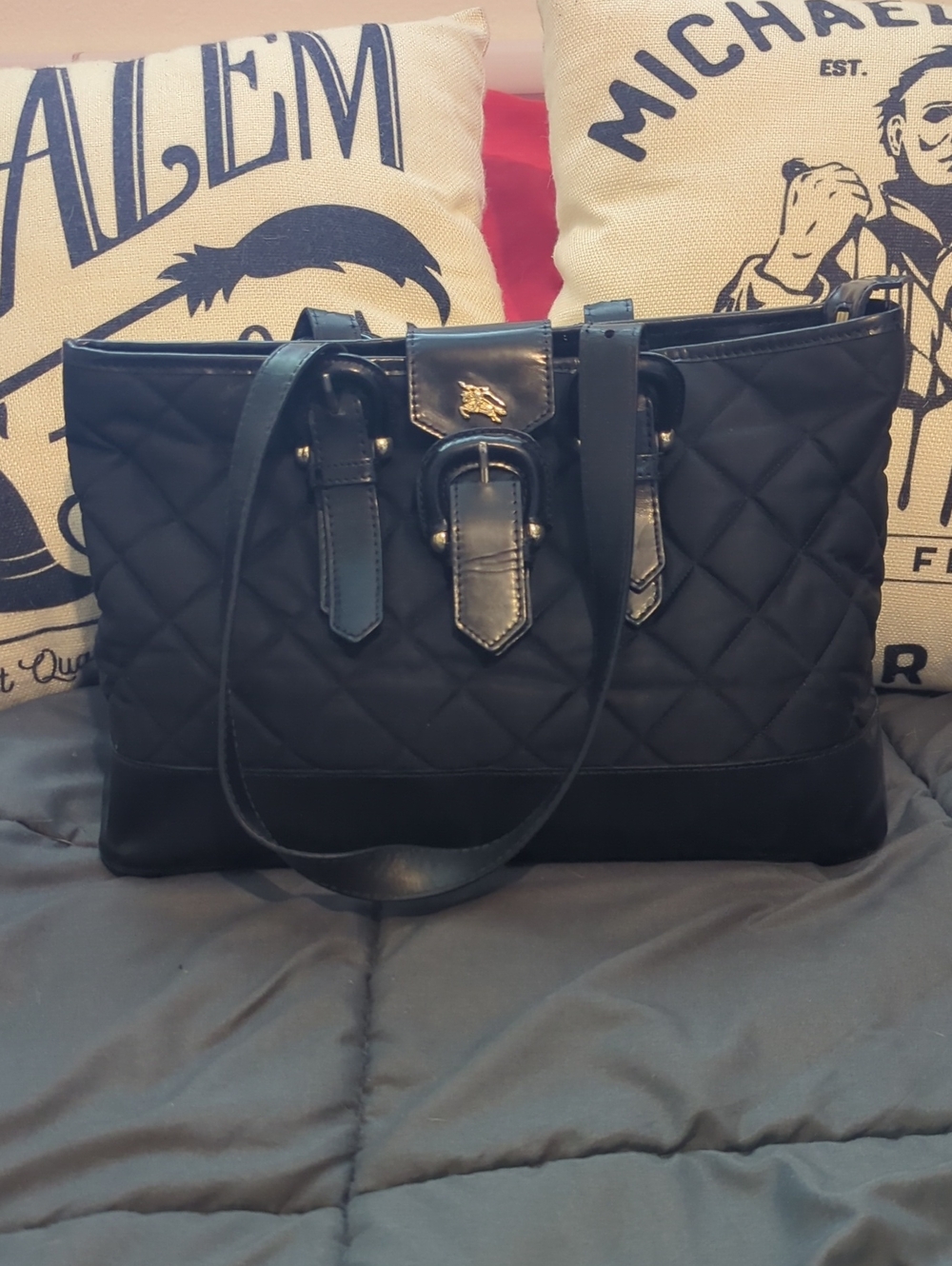 Authentic Burberry Quilted Black Shoulder Bag - WOW!‎ 1800.00 Retail